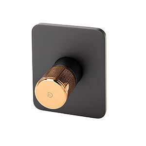 Baterie dus incastrata FDesign Ardesia, Negru -Rose gold