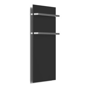 Radiator electric pentru uscat prosoape, din sticlă securizată, 470w ONYX3 1200x470mm - negru lucios