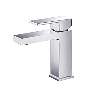 Baterie lavoar CUBEFIELD, cu montaj pe lavoar, Crom