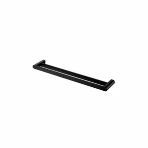 Suport prosop dublu Bisk Futura 61 cm, Negru