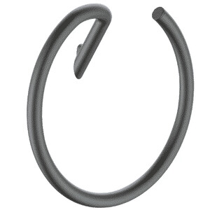 Suport rotund pentru prosop Deante Silia Antracit mat