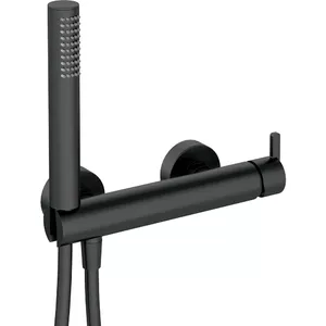 Baterie pentru dus cu set de dus Deante Silia Negru mat