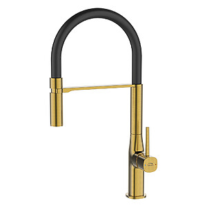 Baterie bucatarie Laveo Pola Auriu periat-Negru